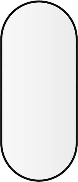 Boss & Wessing Spiegel BWS Reming Met Lijst Ovaal 30x70 cm Mat Zwart