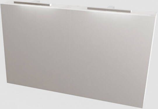 Boss & Wessing Spiegelkast BWS Valencia 120x70x16 cm met Twee Deuren Carrara Mat