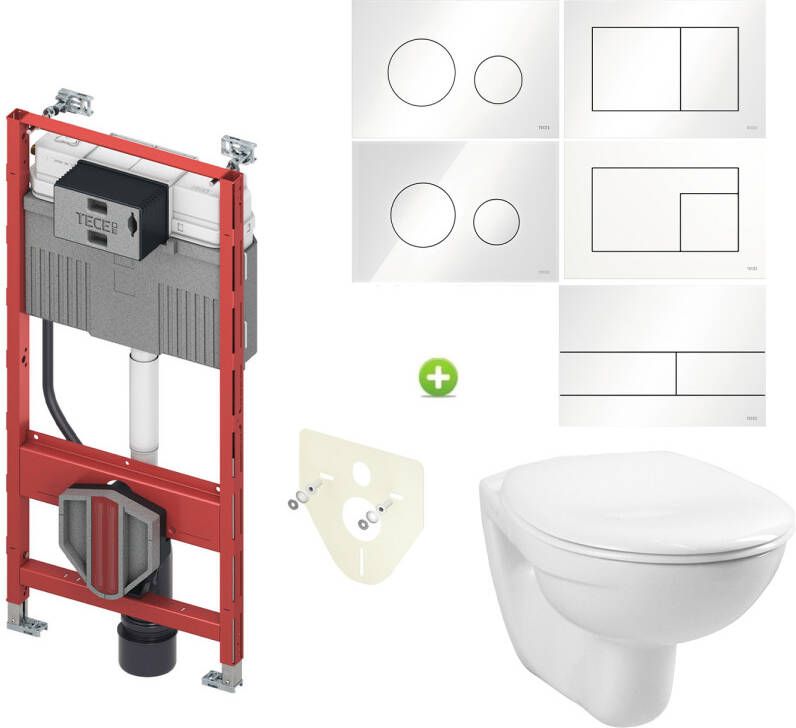 Boss & Wessing TECE Profil Toiletset set01 BWS Basic Smart met TECE Drukplaat