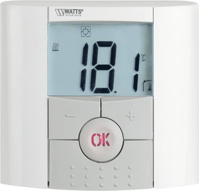 Boss & Wessing Thermostaat BWS Aaron Light BT-D LCD Digitaal Niet Programmeerbaar Wit
