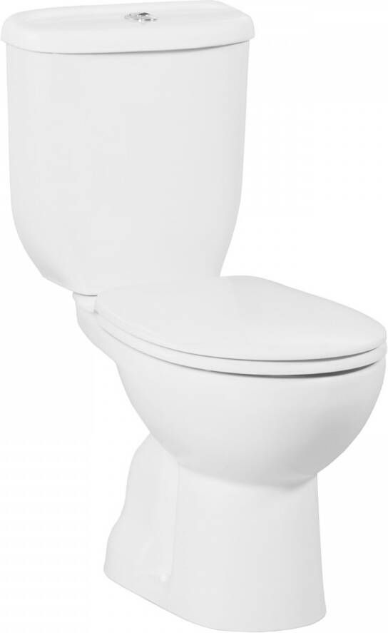 Boss & Wessing Toiletpot Staand BWS Sedef Achter Aansluiting Wit (PK)