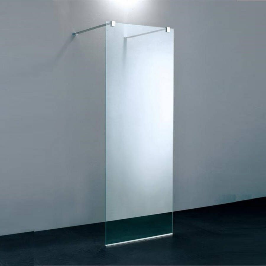 Boss & Wessing Vrijstaande Inloopdouche BWS Libra 120x200 cm Anti-Kalk Coating (exclusief wandbeugels)
