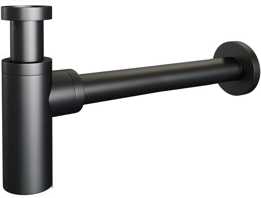 Brauer Mat zwart design sifon: stijlvolle aanwinst voor jouw interieur