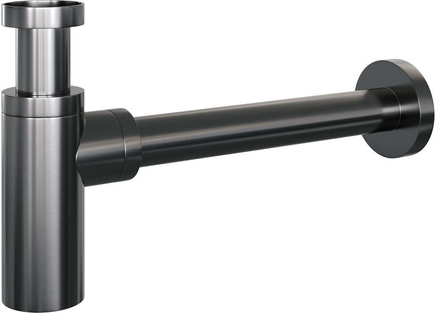 Brauer Design sifon gunmetal geborsteld PVD voor een moderne uitstraling
