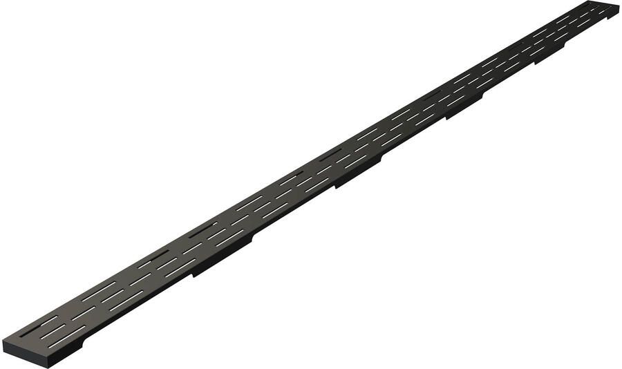 Brauer Douchegootrooster StanGrid Zwart Standaard tbv Douchegoot STD W PS 160x7 cm