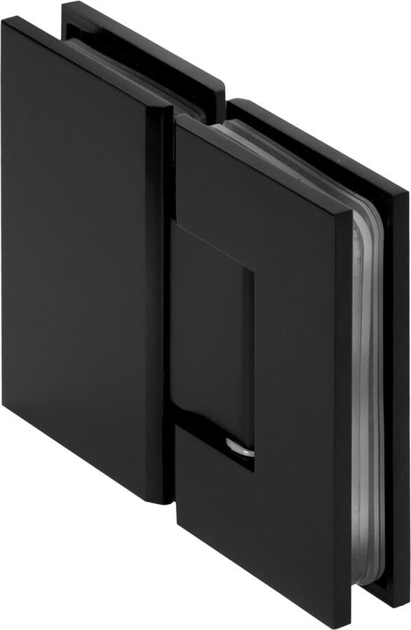 Brauer Glasscharnier 180 graden 2 stuks mat zwart