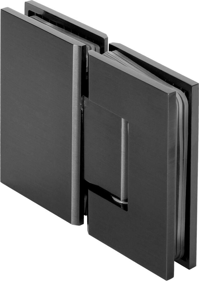 Sanitop Glasscharnier Just Creating 180 Graden 1 Stuks t.b.v. W2 Gunmetal