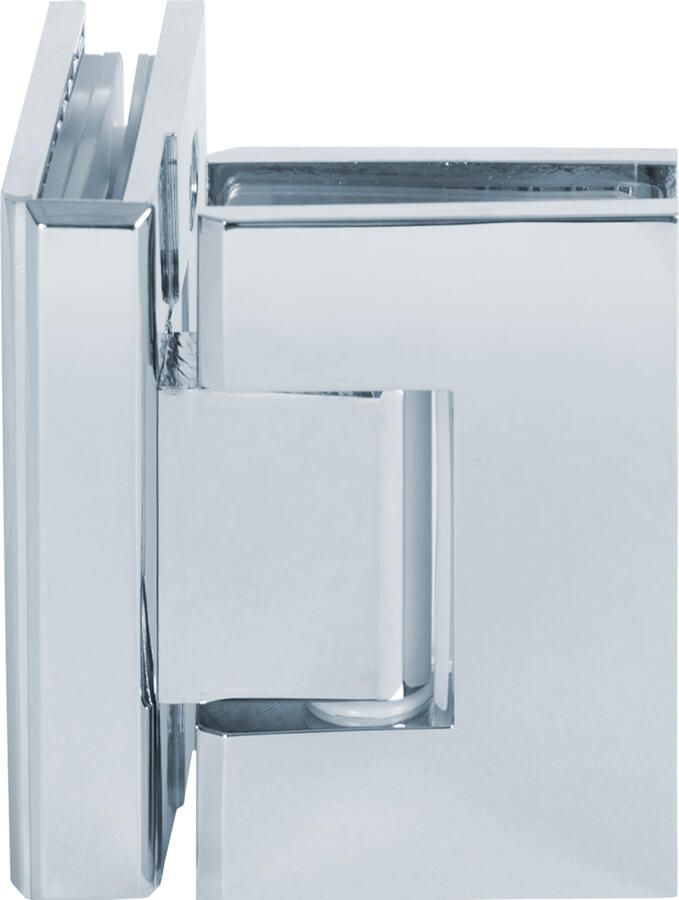 Brauer Glasscharnier 90 graden 2 stuks chroom