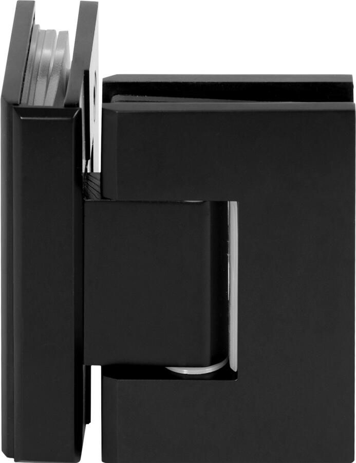 Brauer Glasscharnier 90 graden 2 stuks mat zwart