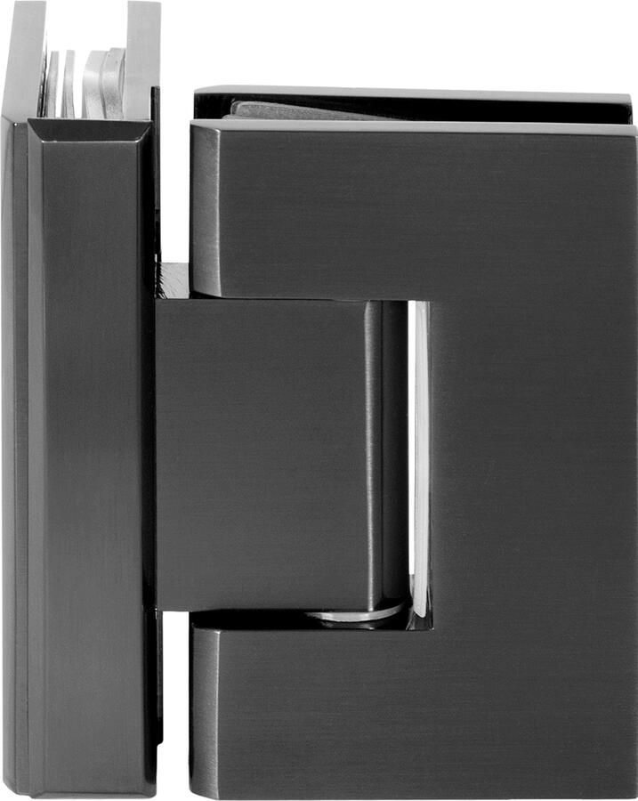 Sanitop Glasscharnier Just Creating 90 Graden 2 Stuks t.b.v. W2 Gunmetal