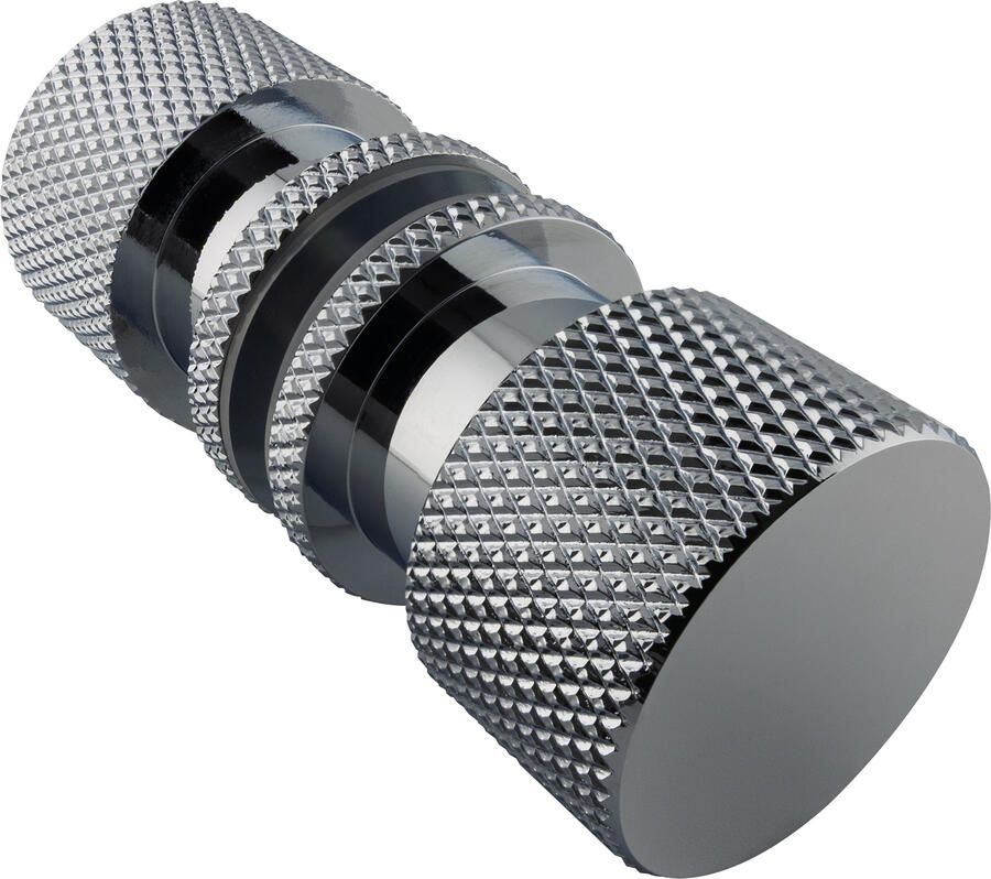 Brauer Handgreep enkelpunts model B Carving tbv glazen deuren chroom GB-HG2CE