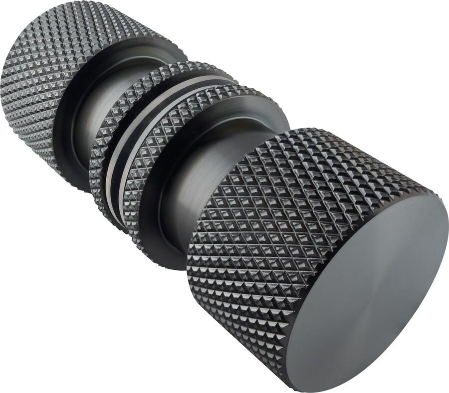 Brauer Handgreep enkelpunts model B Carving tbv glazen deuren PVD gunmetal geborsteld