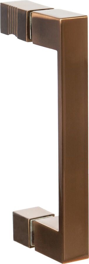 Brauer Handgreep tweepunts model A tbv glazen deuren PVD koper geborsteld