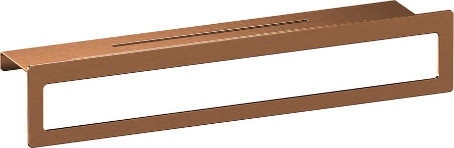 Brauer Copper Edition handdoekrek met planchet koper geborsteld PVD