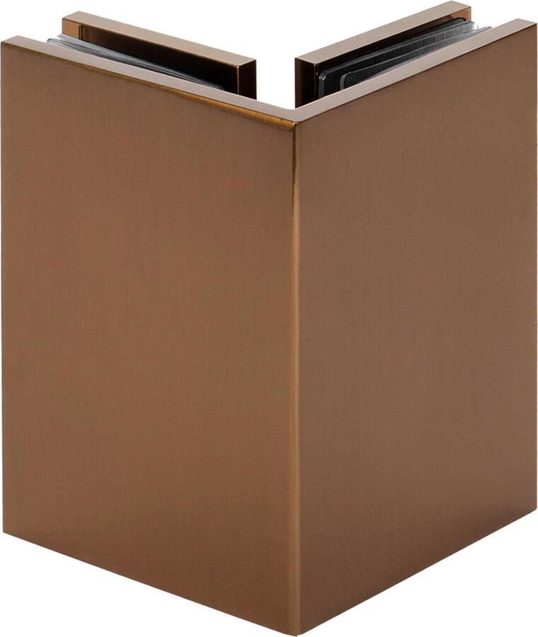 Brauer Hoekbevestiging 2 stuks PVD koper geborsteld - Foto 1