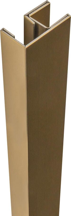 Brauer Hoekprofiel PVD goud geborsteld