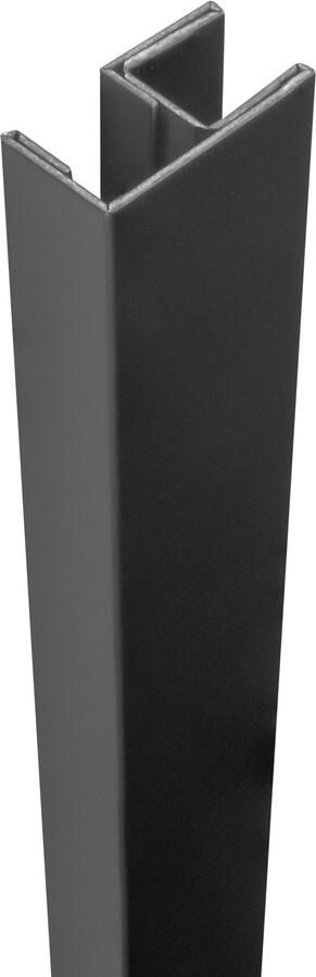 Brauer Hoekprofiel PVD gunmetal geborsteld