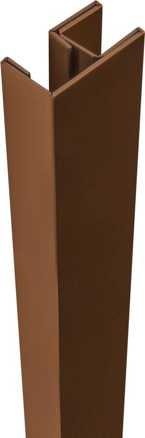 Brauer Hoekprofiel PVD koper geborsteld