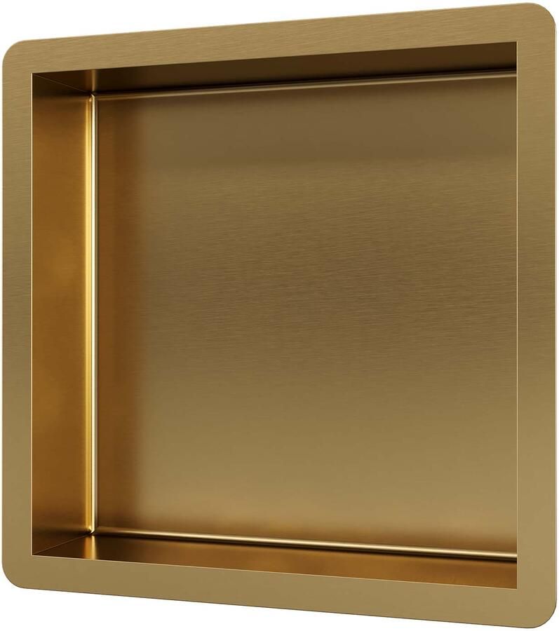 Brauer Gold Edition Inbouwnis 30x30cm PVD geborsteld goud 5-GG-145