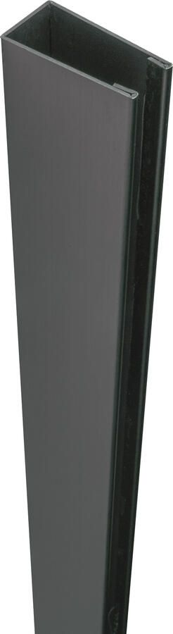 Brauer Muurprofiel PVD gunmetal geborsteld