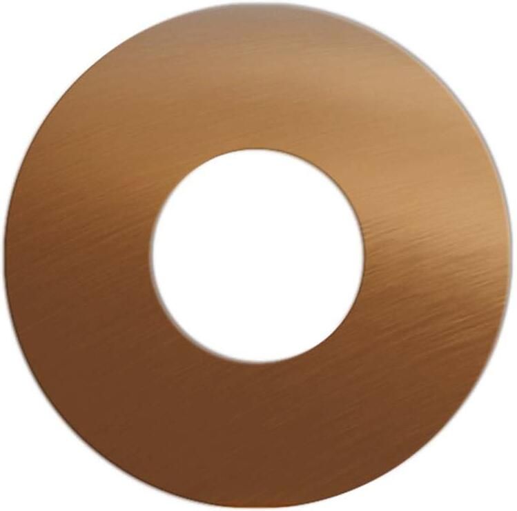 Brauer Copper Edition overloopring voor wastafels 35mm geborsteld koper PVD