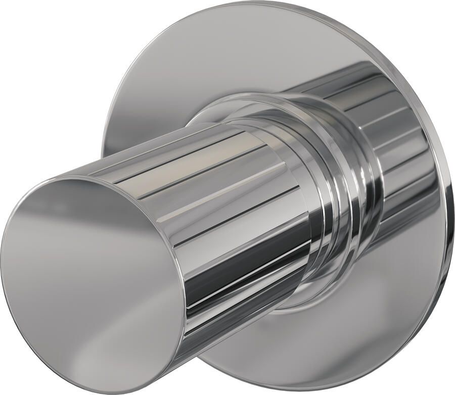 Brauer Stripe losse inbouw stopkraan met in- en afbouwdelen chroom