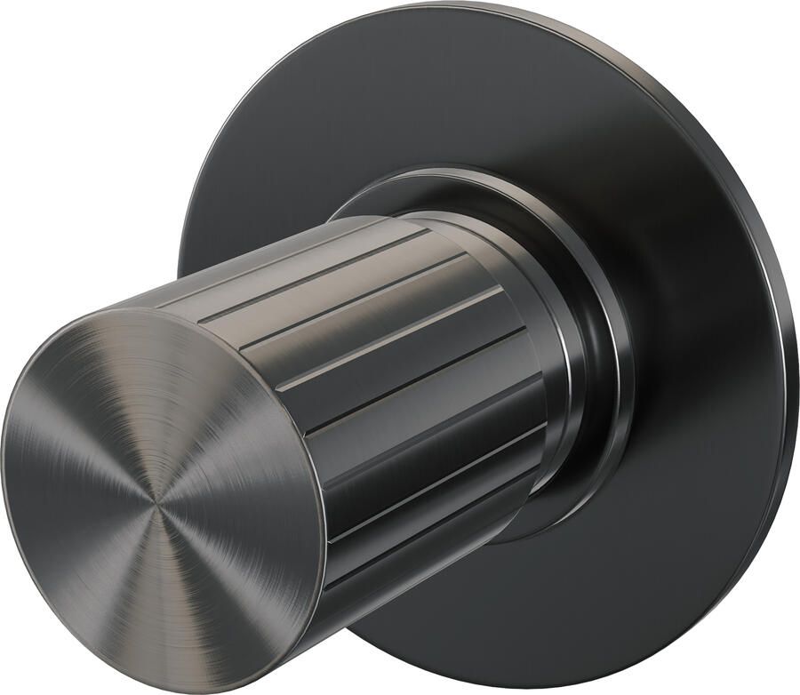 Brauer Stripe losse inbouw stopkraan met in- en afbouwdelen gunmetal geborsteld PVD