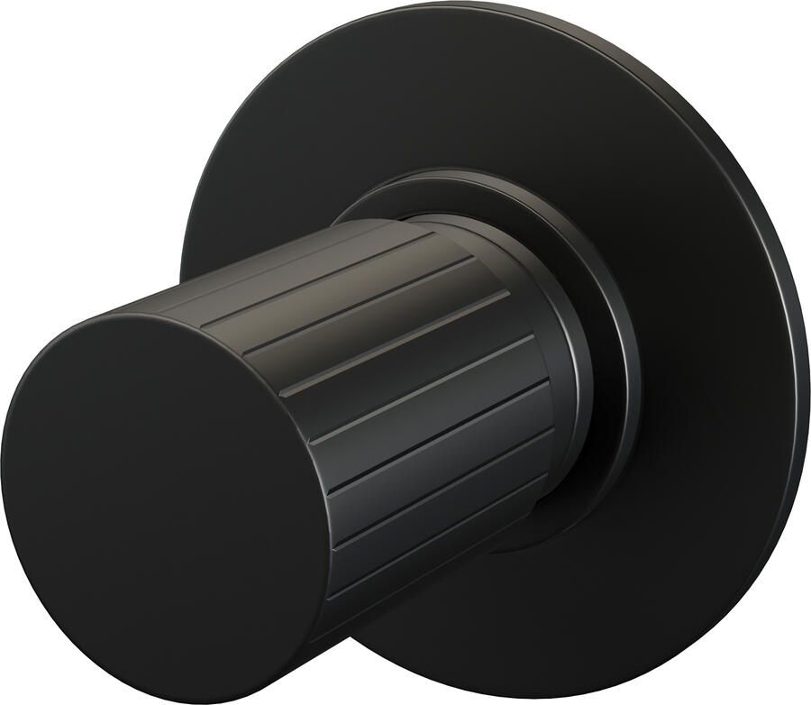 Brauer Stripe losse inbouw stopkraan met in- en afbouwdelen mat zwart