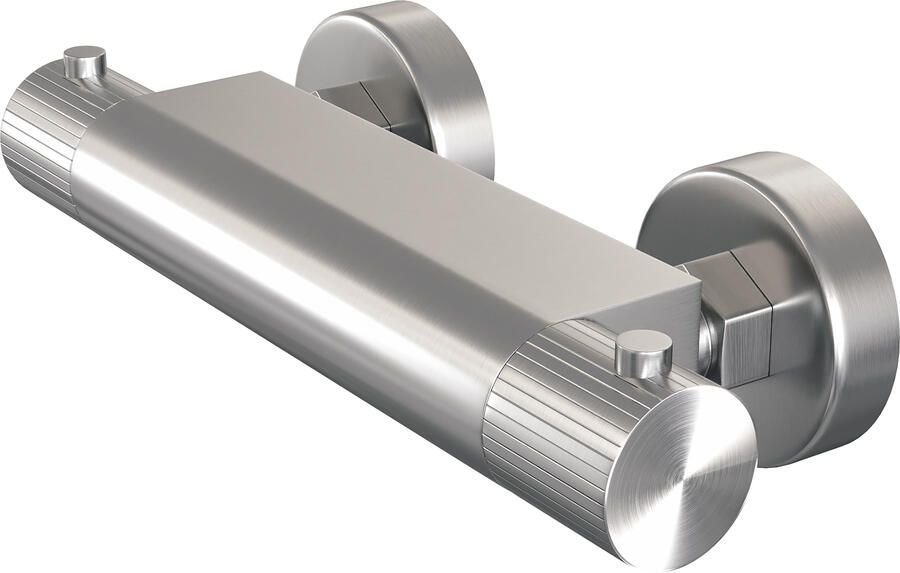 Brauer Stripe opbouw douche thermostaatkraan RVS-kleurig geborsteld PVD