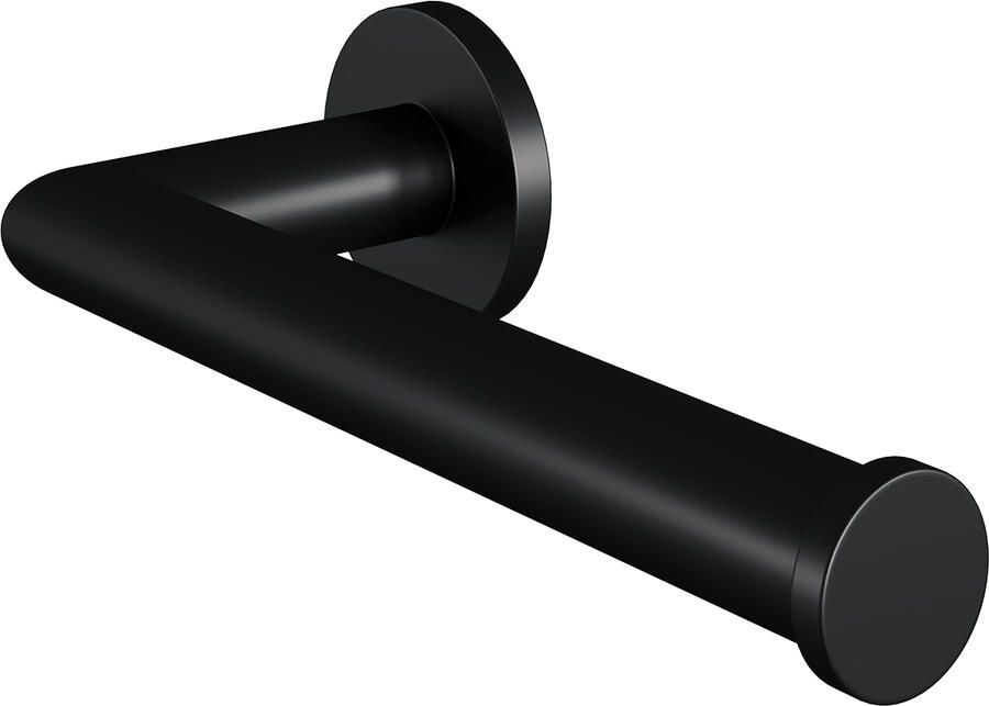 Brauer Toiletrolhouder Black Wandmontage met PVD coating Mat Zwart