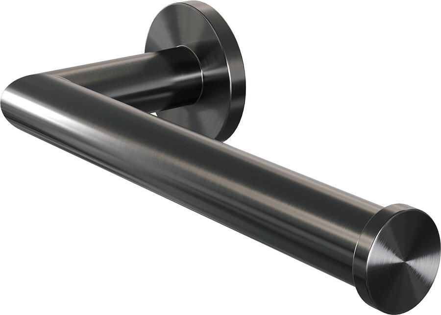 Brauer Toiletrolhouder Gunmetal Wandmontage met PVD coating Geborsteld Gunmetal