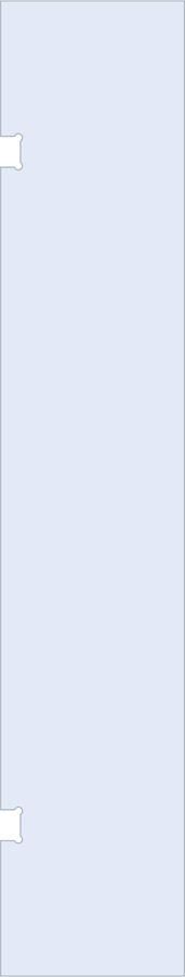 Brauer Wand 50 helder glas enkelzijdige uitsparingen