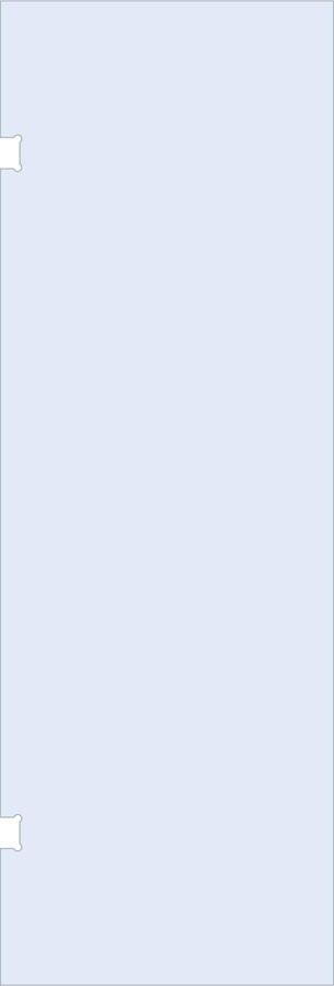 Brauer Wand 80 helder glas enkelzijdige uitsparingen