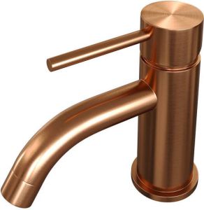 Brauer Toiletkraan Copper Edition Opbouw Gebogen Rond Geborsteld Koper Koudwaterkraan