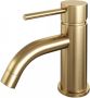 Brauer Toiletkraan Gold Edition Opbouw Gebogen Rond Geborsteld Goud PVD Koudwaterkraan - Thumbnail 1