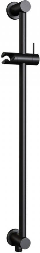 brauer Glijstang Black 70 cm met Wandaansluitbocht Mat Zwart