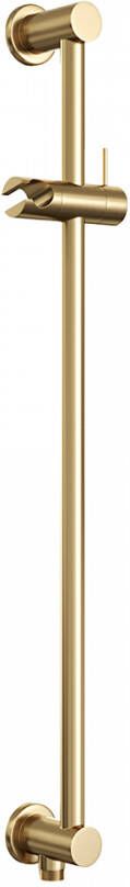 Brauer Gold Edition Glijstang 70cm handdouchehouder geïntegreerde wateruitlaat PVD geborsteld goud 5-GG-020