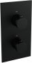 BRAUER Black Edition inbouwthermostaat met inbouwdeel 2 gladde knoppen mat zwart 5-S-5100 - Thumbnail 1