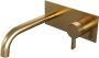 Brauer Gold Edition Wastafelmengkraan inbouw gebogen uitloop links hendel middel dik model E 1 PVD geborsteld goud 5-GG-004-B1-65 - Thumbnail 1