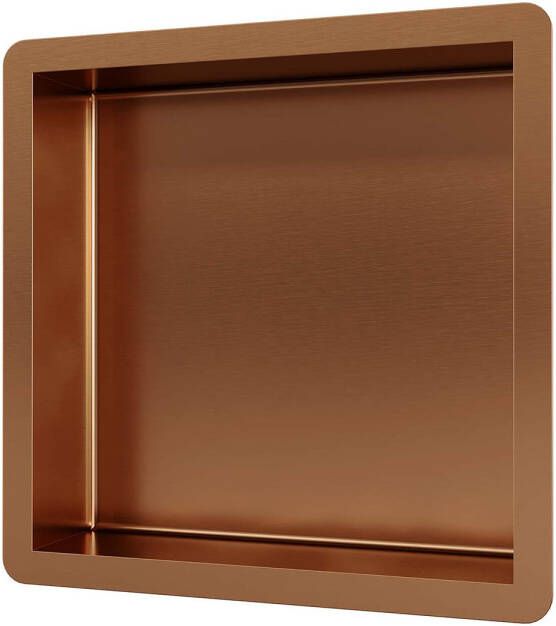 Brauer Copper Edition Inbouwnis 30x30cm PVD geborsteld koper 5-GK-145