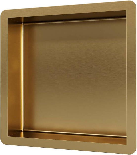 Brauer Inbouwnis Gold Edition 30x30 cm Geborsteld Goud PVD