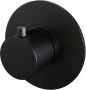 BRAUER Black Edition inbouwthermostaat met inbouwdeel 1 gladde knop mat zwart 5-S-018RR - Thumbnail 1