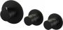 Brauer Black Edition Badkraan Inbouw douchegarnituur 20cm uitloop inbouwdeel 3 gladde knoppen handdouche rond 3 standen mat zwart 5-S-023 - Thumbnail 1