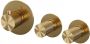 BRAUER Gold Carving Badkraan Inbouw douchegarnituur 20cm uitloop met inbouwdeel 3 carving knoppen handdouche staaf 1 stand PVD geborsteld goud 5-GG-093 - Thumbnail 1