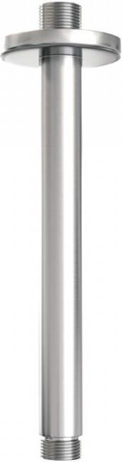 Brauer Plafonduitloop Brushed 20 cm Geborsteld RVS