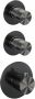 Brauer Gunmetal Edition Regendouchesets inbouw hoofddouche 20cm Wandarm met inbouwdeel Gladde knoppen handdouche Rond 1 stand PVD geborsteld gunmetal 5-GM-076 - Thumbnail 1
