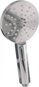 Brauer Chrome Carving Regendoucheset opbouw hoofddouche 20cm glijstang handdouche rond 3 stand carving knoppen chroom 5-CE-087-2