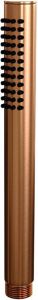 Brauer Copper Carving thermostatische opbouw regendoucheset met 20cm ronde hoofddouche 1 stand staafhanddouche 150cm gladde doucheslang met glijstang en handdouchehouder Koper geborsteld PVD 5-GK-087-1