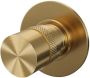Brauer Stopkraan Gold Edition Inbouw Thermostatisch Rond Geborsteld Goud PVD 1 Greeps - Thumbnail 1