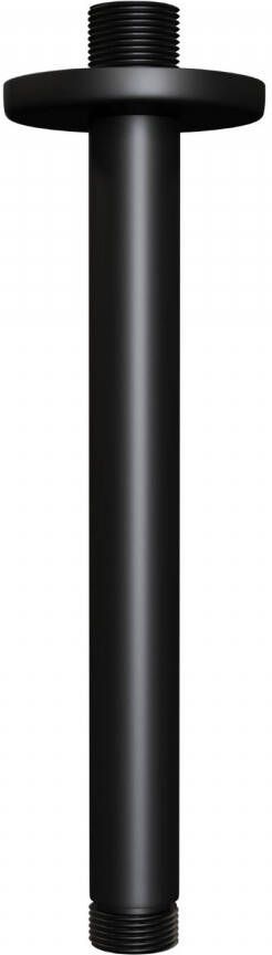 Brauer Thermostatisch Inbouwdoucheset Black 30cm Hoofddouche Plafondarm 3 Standen Handdouche op Glijstang Mat Zwart